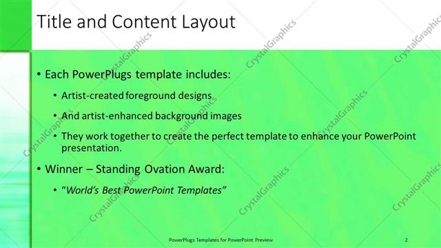 Title and Content presentation slide layout