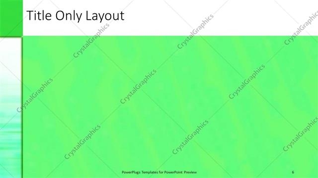 Title Only presentation slide layout