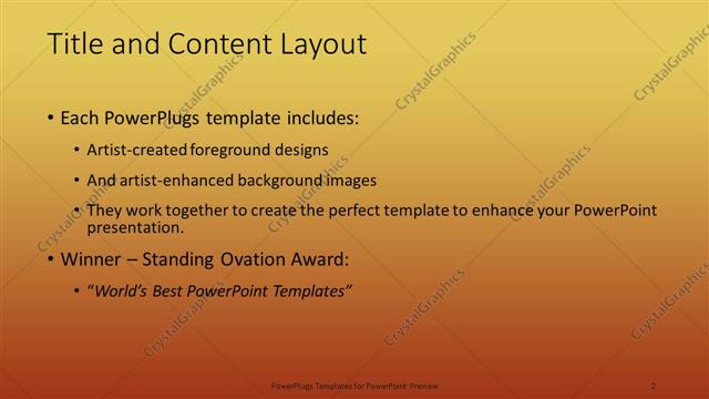 Title and Content presentation slide layout