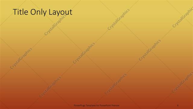 Title Only presentation slide layout