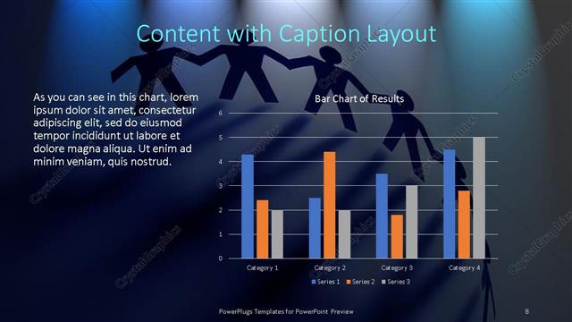 Content with Caption presentation slide layout