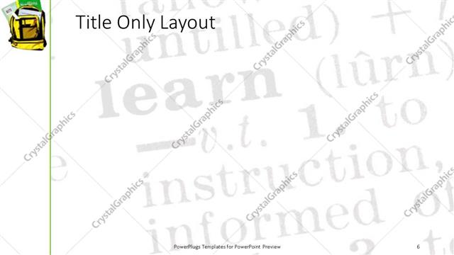 Title Only presentation slide layout