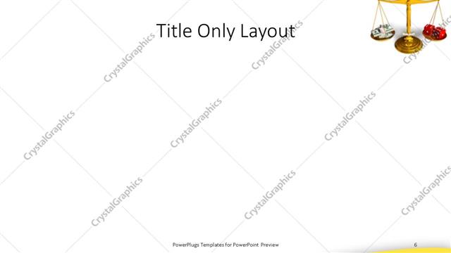 Title Only presentation slide layout