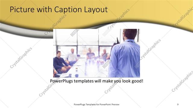 Picture with Caption presentation slide layout