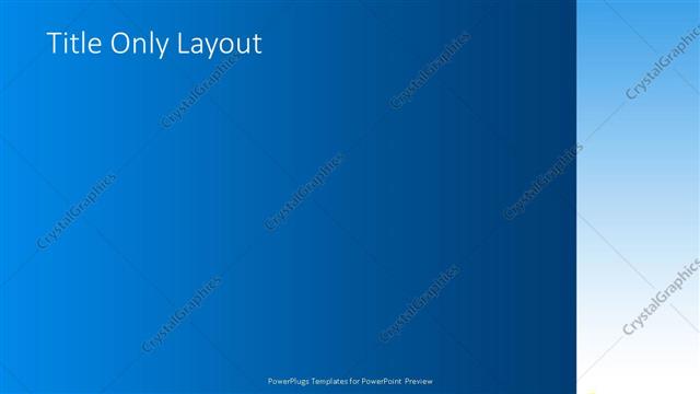 Title Only presentation slide layout