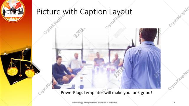 Picture with Caption presentation slide layout