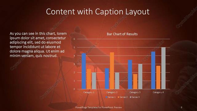Content with Caption presentation slide layout