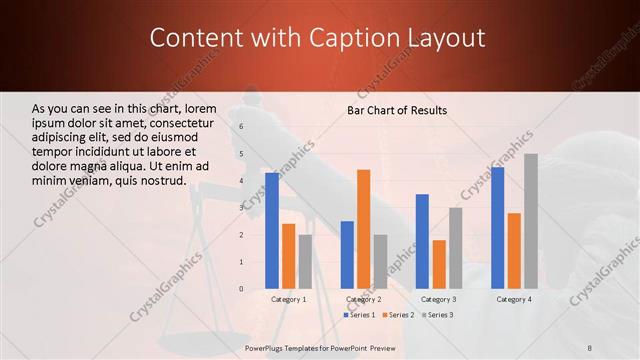 Content with Caption presentation slide layout