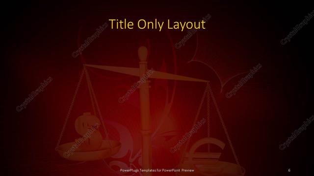 Title Only presentation slide layout