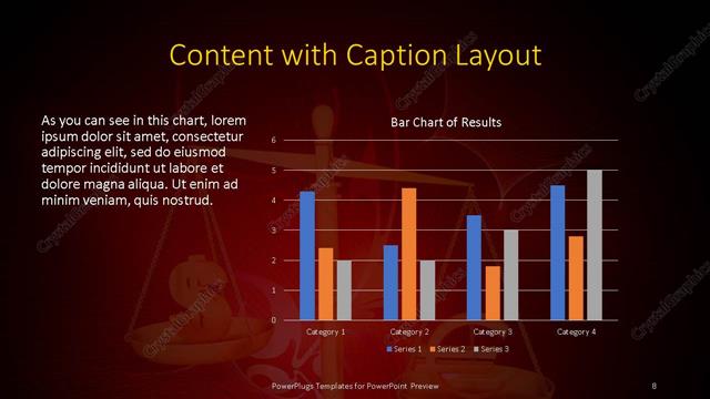 Content with Caption presentation slide layout
