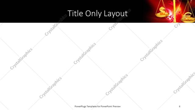 Title Only presentation slide layout