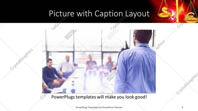 Picture with Caption presentation slide layout