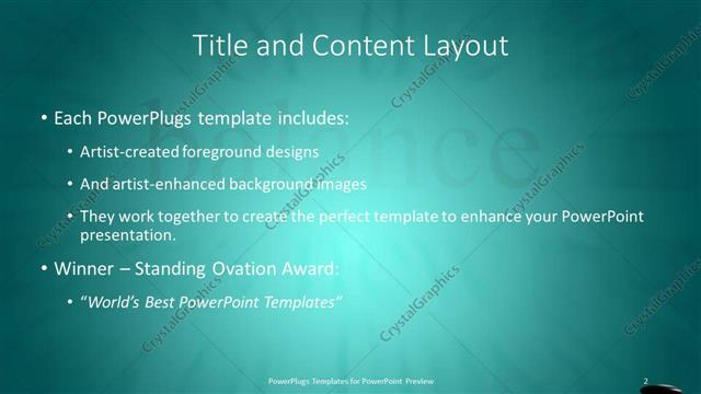 Title and Content presentation slide layout