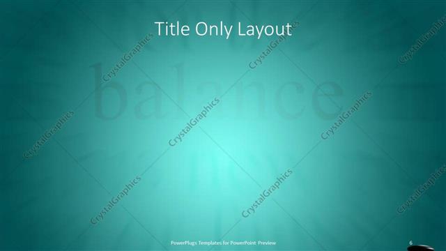 Title Only presentation slide layout