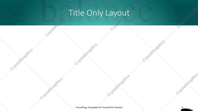 Title Only presentation slide layout