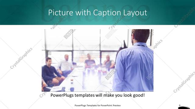 Picture with Caption presentation slide layout