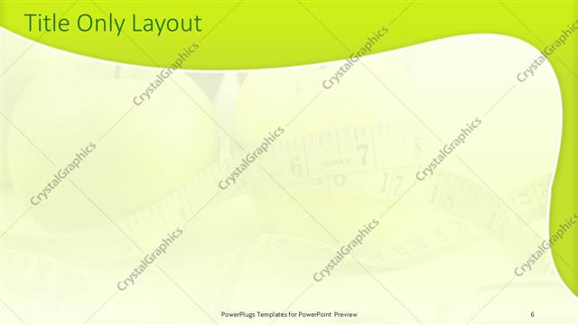 Title Only presentation slide layout