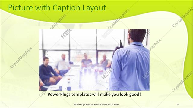 Picture with Caption presentation slide layout