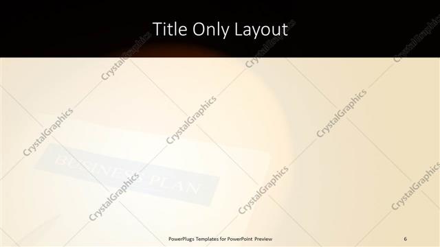 Title Only presentation slide layout