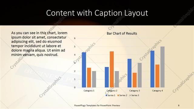 Content with Caption presentation slide layout