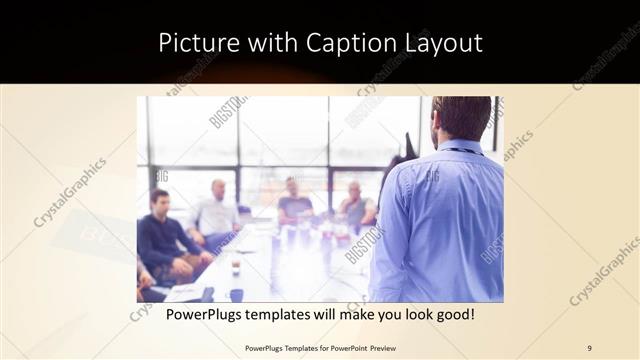 Picture with Caption presentation slide layout