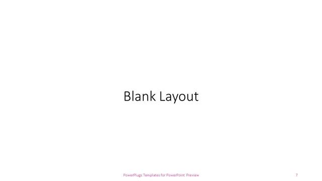 Blank presentation slide layout