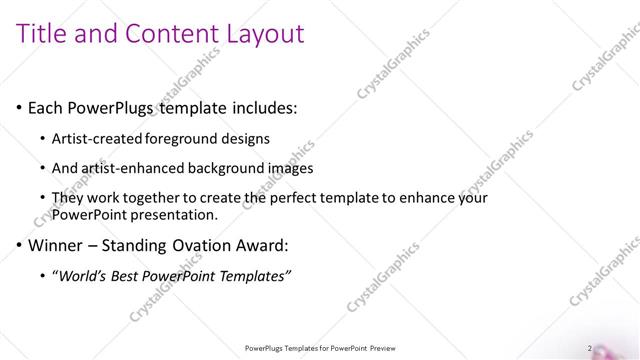 Title and Content presentation slide layout