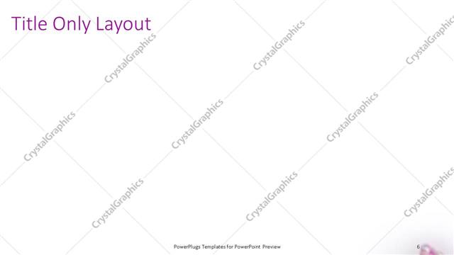 Title Only presentation slide layout