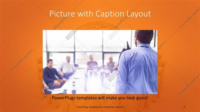 Picture with Caption presentation slide layout