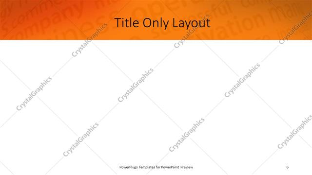 Title Only presentation slide layout