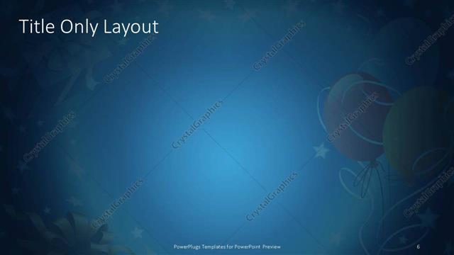 Title Only presentation slide layout