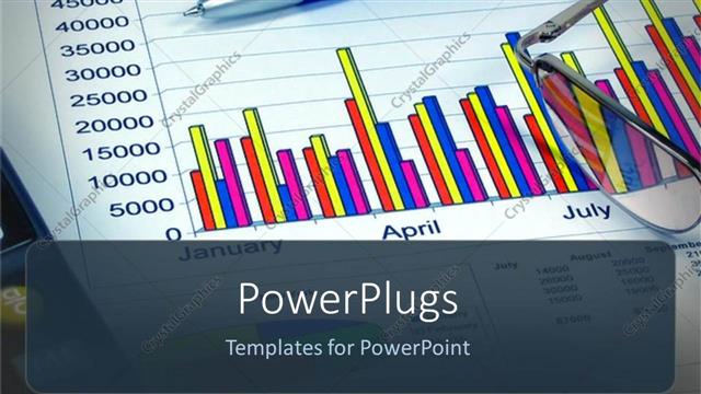  Presentation with investment - A ballpoint with a graph in the background
