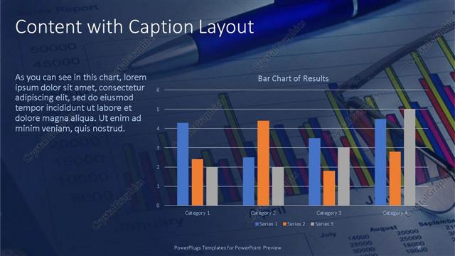 Content with Caption presentation slide layout