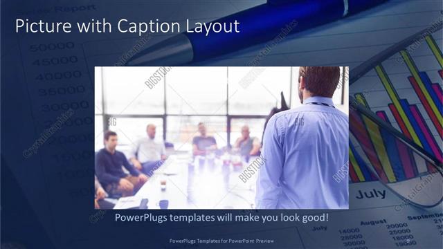 Picture with Caption presentation slide layout