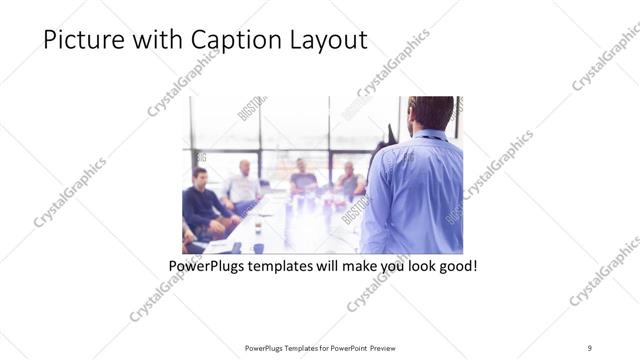 Picture with Caption presentation slide layout