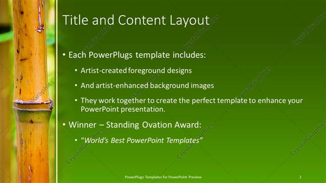 Title and Content presentation slide layout