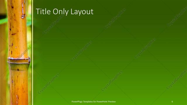 Title Only presentation slide layout