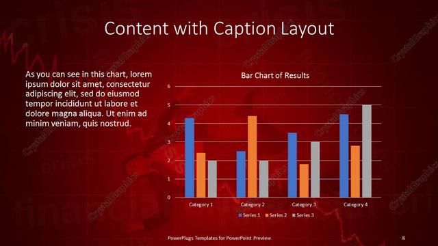 Content with Caption presentation slide layout