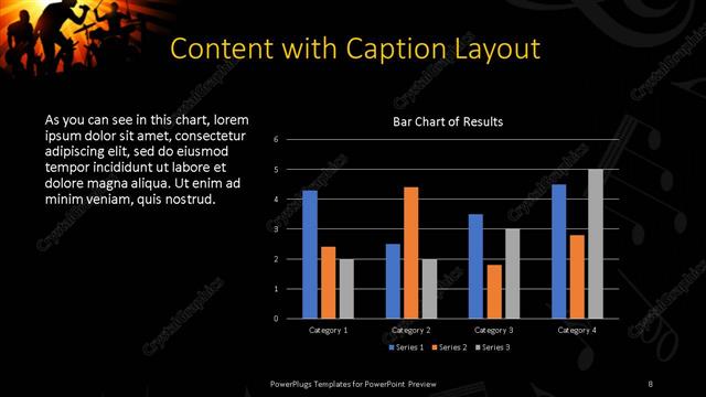 Content with Caption presentation slide layout
