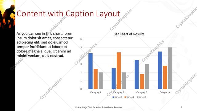 Content with Caption presentation slide layout