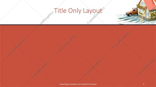Title Only presentation slide layout
