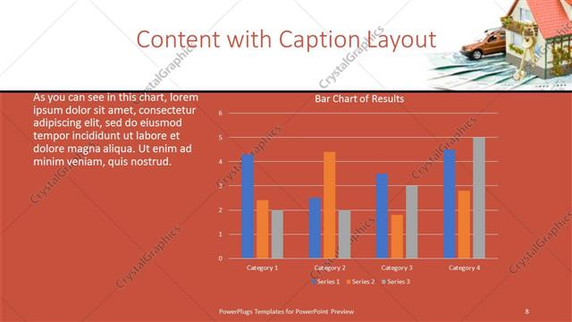 Content with Caption presentation slide layout