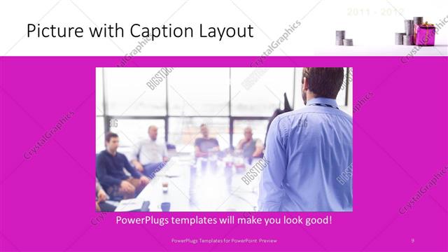 Picture with Caption presentation slide layout