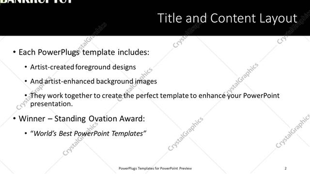 Title and Content presentation slide layout