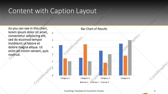 Content with Caption presentation slide layout