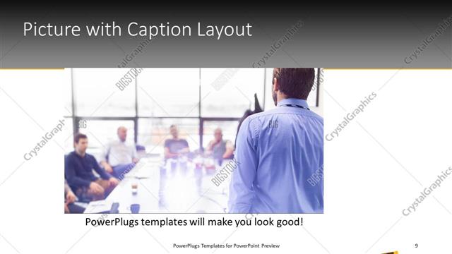 Picture with Caption presentation slide layout