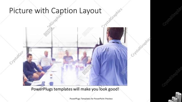 Picture with Caption presentation slide layout