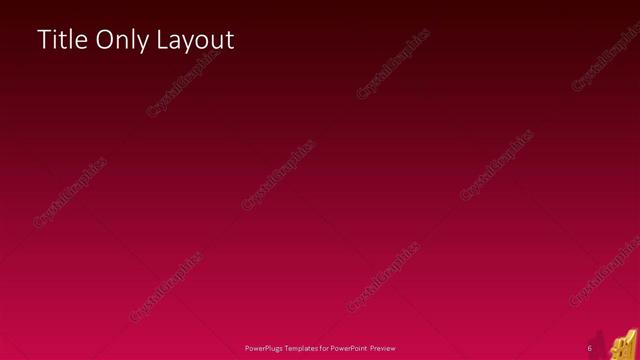 Title Only presentation slide layout