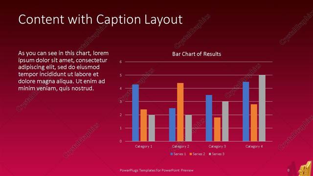 Content with Caption presentation slide layout