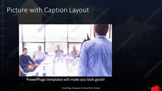 Picture with Caption presentation slide layout